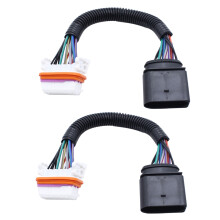 2X Headlight Wiring Harness Lamp Xenon Front Connector for - Cayenne 2003-2006 955-631-239-11 Headlight Wiring