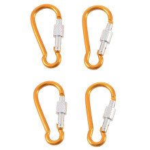 Vite di Regolazione Della Corsa in Alluminio Moschettone con Moschettone Gancio Lungo 5 cm 4 PEZZI Color Oro
