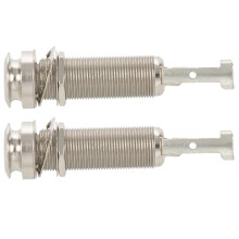 20 Pièces Guitare Pickup Endpin Sortie Jack Ceinture de Nickel Nickel Chromé
