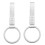 2X Ring Handle Strap Charm Round JDM Tsurikawa Ring Subway Train Bus Handle Strap Charm Drift 1