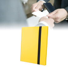Yellow 9-Pocket PP Card Binder Album for Trading & Anime Idol Cards