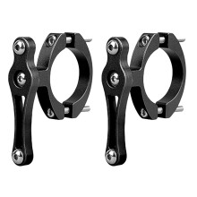 2X Vélo Vélo Tout Térrain Bouteille D'Eau Clip Cage Titulaire Pince Guidon Support Montage Tige de Selle Guidon Fourche Avant Cadre Tube, Noir