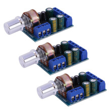 3X TDA2822 TDA2822M 2.0 Channel 2X1W Stereo Audio Power Amplifier Board 5V 12V CAR Volume Control Module