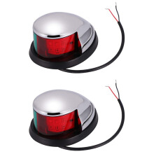 2PZ 12V Luci di Navigazione LED Luce di Prua Nel Lega di Zinco per Barche Marine LED Rosso Verde Pontoni Luci di Segnalazione
