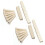 12 Bridge Pins + Saddle + Bridge Saddle Bone / Bone Acoustic Guitar White 1