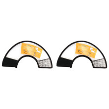 2X Elizabethan Dog Cat Pet Wound Healing Cone E- Collar White with Black