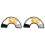 2X Elizabethan Dog Cat Pet Wound Healing Cone E- Collar White with Black 1