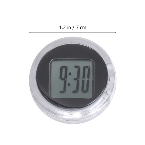 Waterproof Autoadesivo Orologio Digitale Universale Per Moto Auto Nero 1
