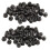 M2 Zinc Plated Nylock Nylon Insert Hex Lock Nuts Black 100Pcs 1
