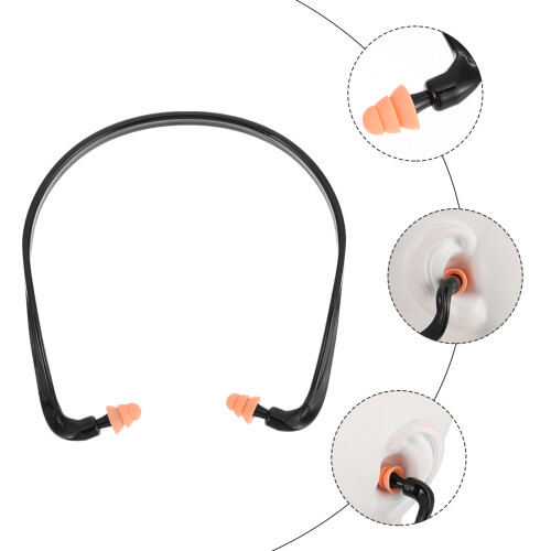 tappi orecchie con archetto silicone, 8 pezzi, protezione uditiva 1