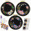 3 Pack Embroidery Kit, Floral -Stitch Set for Beginners Include Embroidery Cloth Hoops Threads 2