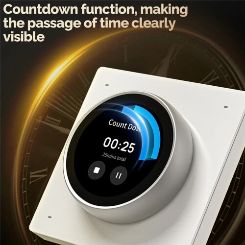 Tuya WiFi  Knob Central Control Screen Touch Rotate 3 Relays 4 Buttons Programmable Scene 1