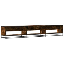 Mobile TV - HELLOSHOP26 - 270 x 40 x 46 cm - rovere fumé - grande capacità di stoccaggio - 6 ripiani