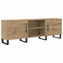 Mobile TV - HELLOSHOP26 - 150x30x50 cm - Legno ingegnerizzato - 2 porte - Design minimalista
