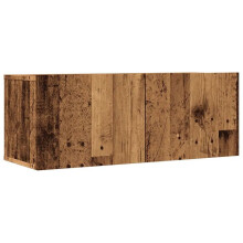 Mobile TV a muro - HELLOSHOP26 - Mobili TV a muro - Set di 2 - 80 x 30 x 30 cm - Legno finitura opaca