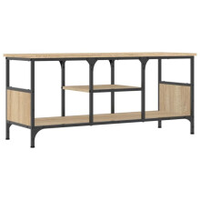 Mobile TV - HELLOSHOP26 - rovere sonoma - 100 x 35 x 45 cm - Legno ingegnerizzato - Ripostiglio multimediale