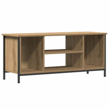 Mobile TV - HELLOSHOP26 - Rettangolare moderno - Beige rovere - Legno ingegnerizzato - 102x35x45 cm