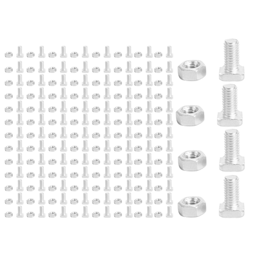 100 Packs Greenhouse Nuts And Bolts Square Bolts Nuts Greenhouse Repair Kit Parts Replacement Garden Supplies 4712401131424