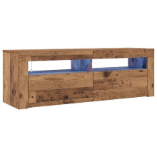 Mobile TV - HELLOSHOP26 - 120 x 35 x 40 cm - LED RGB integrate - 2 porte, 2 scomparti - Design flottante