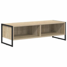 Mobile TV - HELLOSHOP26 - Rettangolare moderno - Legno ingegnerizzato Sonoma - Ripostiglio 10036,530,5 cm
