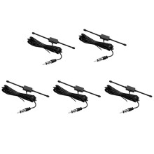 5X Schwarz Universal Auto Boot Stereo AM FM Dipol Antenne Kleb Montage Glas Antenne Radio Antenne