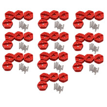 40X 12 mm Kombinierer Rad Naben Sechskant Adapter Aus Aluminium Legierung für 144001 1/14 RC Auto Ersatz Teile, Rot