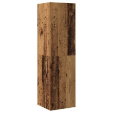 TV-meubel - HELLOSHOP26 - Oud hout 30,5x30x110 cm - Engineering hout - Grote opbergruimte - Omkeerbare deur