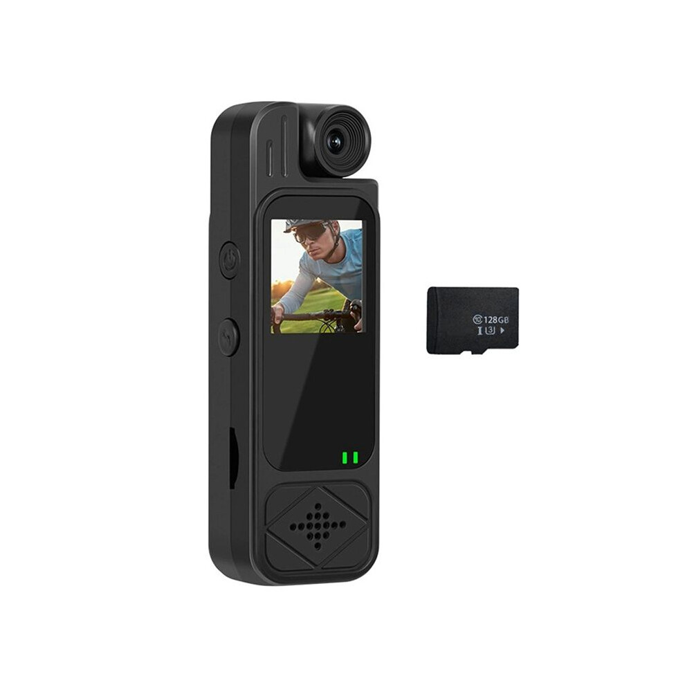 4K Hd Sports Camera With 128Gb Tf Card Rotatable Infrared Night Vision Digital Video Recorder Recorder Body Camera 4713492603807