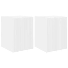 Wand TV-meubel - HELLOSHOP26 - 30 x 31 x 40 cm - Wit - 2 deuren - Engineering hout
