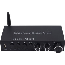 USB 192KHz DAC Digital to Analog Converter with Headphone Amplifier Built-in 5.0 Receiver Music Player