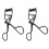 2X Cosmetic Tool Black Handgrip Curling Lashes Eyelash Curler 1