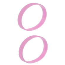 2X Fashion Silicone Rubber Elasticity Wristband Wrist Band Cuff Bracelet Bangle