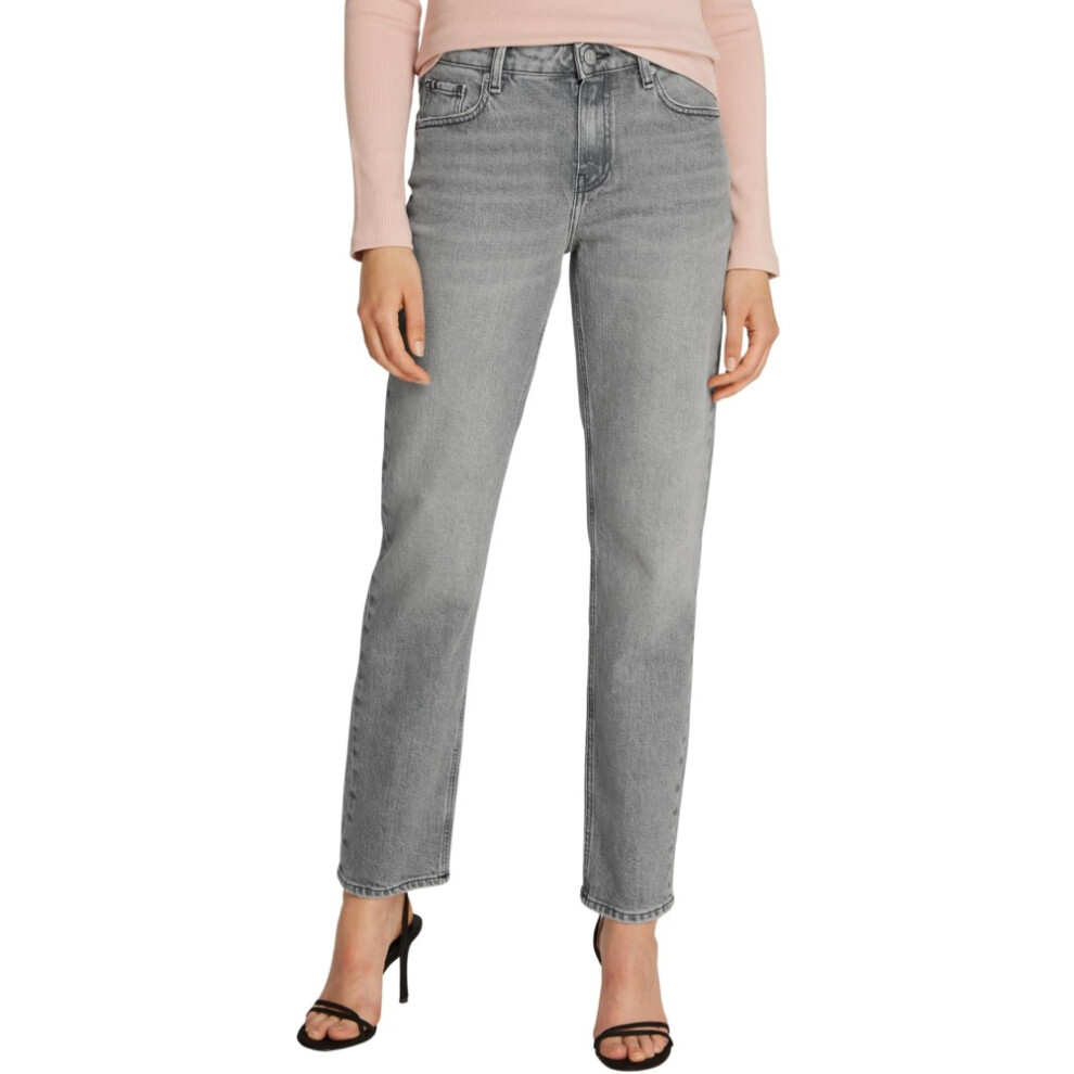 Tommy Hilfiger Women's Classic Noe Straight Leg Fit Jeans, (Noe), 30W/31L Grey