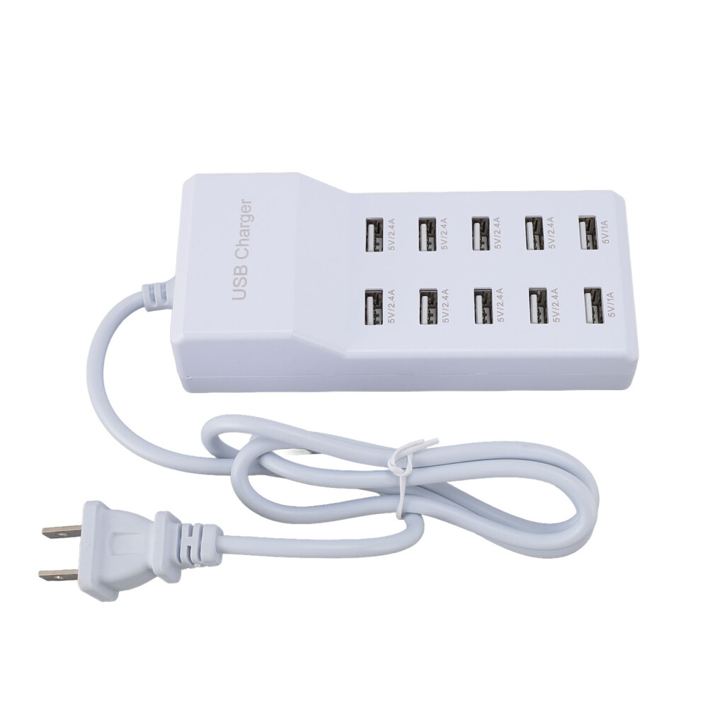 10 Port Usb Charger Hub 50W High Power Multi-Port Charging Station 4691388735446