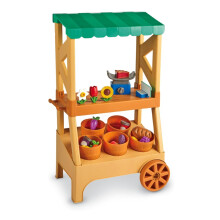 Learning Resources Sprouts My First Farmstand, Pretend Play Farm Shop, Portable