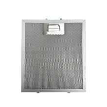 2 Stück Dunstabzugshaubenfilter 230x260x9mm 5-lagiger Aluminium-Mesh-Fettfilter mit Stahlschnalle