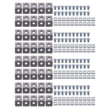 200Pcs Corner Bracket 2020 Series Aluminum Profile Connector Set for 6mm Slot Aluminum Profile Accessories