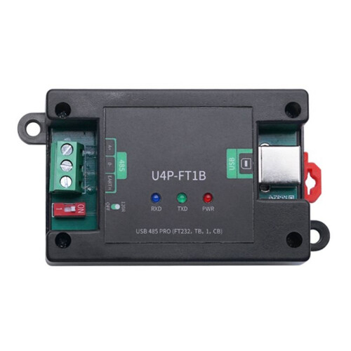 Módulo Conversor de Porta Serial com Trilho Guia DB9 Macho/Interface USB-B U4P-FT1B USB 485 PRO(FT232,TB,1, CB)