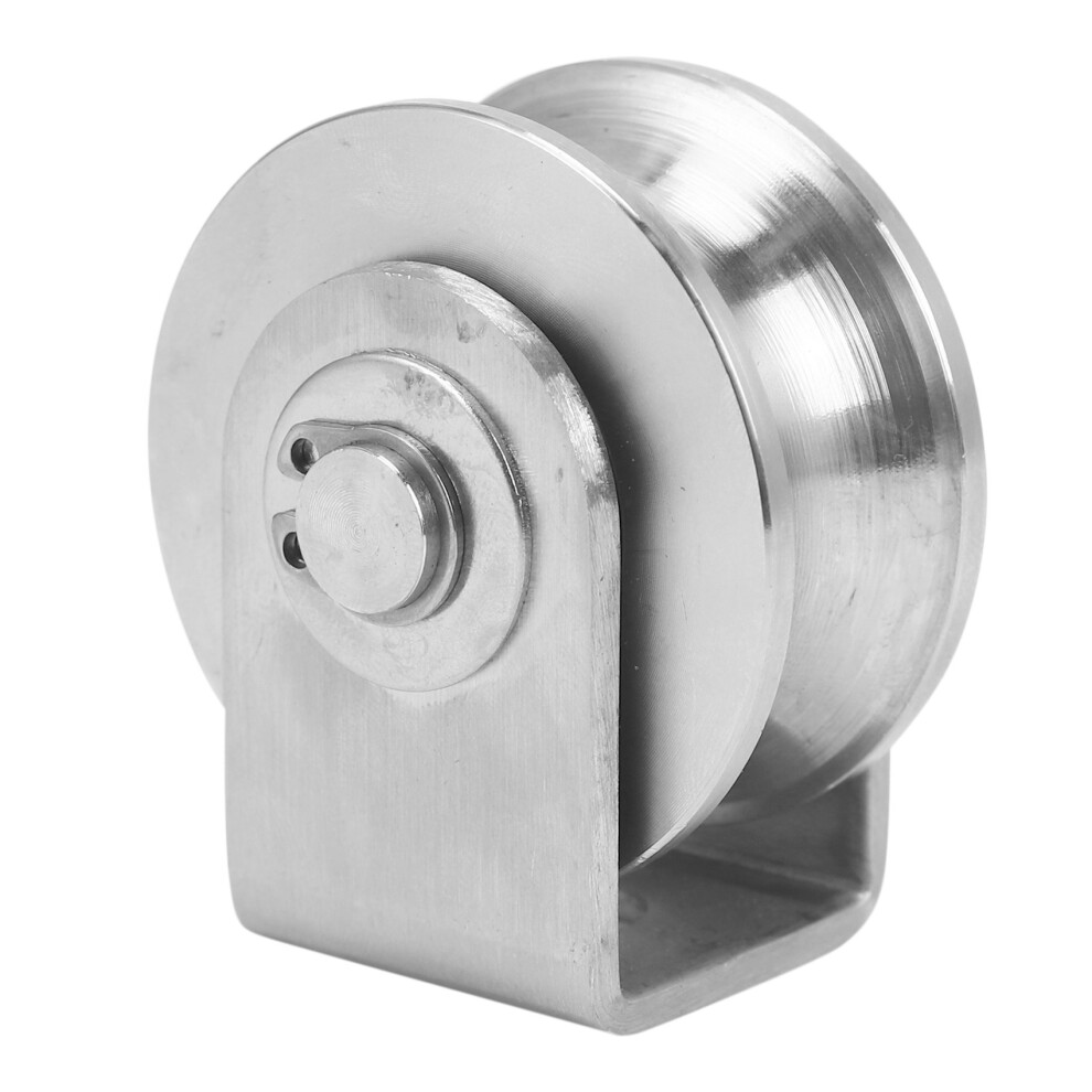 2 Inch Roller Wheel Bearings U Pulley Wheels Detachable Heavy Duty Grooved Wheel For Material Handling And Moving 4713584476456