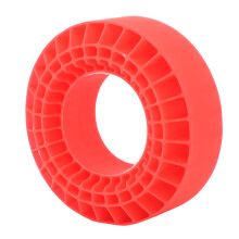 4 pièces d'insert de mousse pour pneus RC, silicone étanche à 3 couches, 1/10, 1,9 pouces, rouge