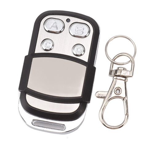 Wireless 4-Button Door Remote Control, 100m Range, Built-in Battery