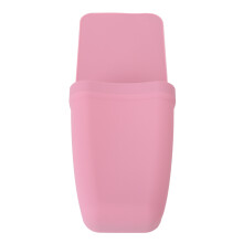 Hitzebeständiger Silikonbeutel, weiche waschbare Flachstahl-Hülle, Pink, 14x18,5x9,5cm