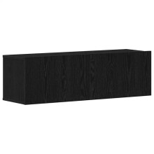 Mobile TV - HELLOSHOP26 - 100 x 30 x 30 cm - Nero - Legno ingegnerizzato - 2 ripiani