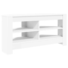 Mobile TV ad angolo - HELLOSHOP26 - 102 x 41 x 50 cm - Bianco - Legno ingegnerizzato - 2 ripiani
