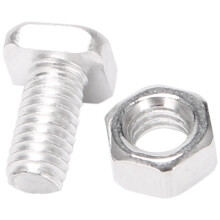 100 Pcs M6X12mm Greenhouse Nuts and Bolts Square  Bolts Nuts Greenhouse Repair Kit Parts Replacement Garden Supplies