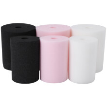 6 PeçAs Cup Turner Foam Tumbler Inserts para 3/4 Polegada Pipe Pipe Tumbler 10 Oz a 40 Oz Tumblers Crafting (Preto / Branco / Rosa)