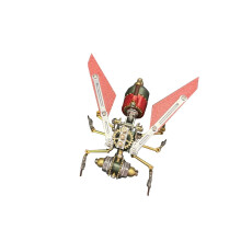 Steampunk Metal Puzzle 3D Mechanical Insect Model Kit with Clear Color ID, 127PCS Collectible Gift