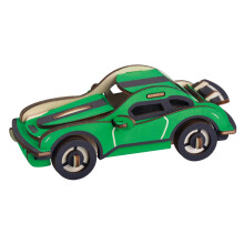 Wooden Race Car Model Kit DIY Puzzle for Educational Building and SkillBuilding Craft Set