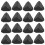 100 Pezzi Protezioni Angolari Per Mobili Scatola (Nero) 3