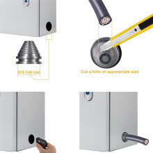 Rubber Grommets Wire Protection,Closed Rubber Grommet,Firewall Solid Closed Hole,Firewall Plug Grommet Synthetic Wire